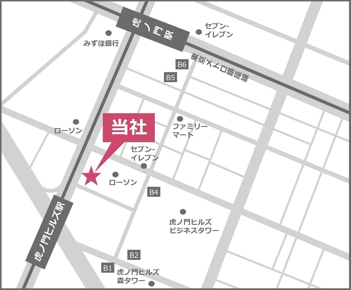本社周辺の地図