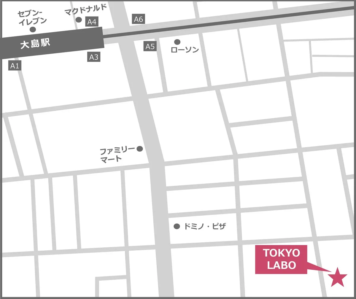 TOKYO LABO周辺の地図